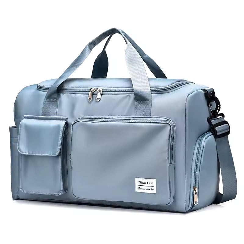 LumiCarry™ Weekender Bag – Waterproof Travel Duffel with Shoe Compartment