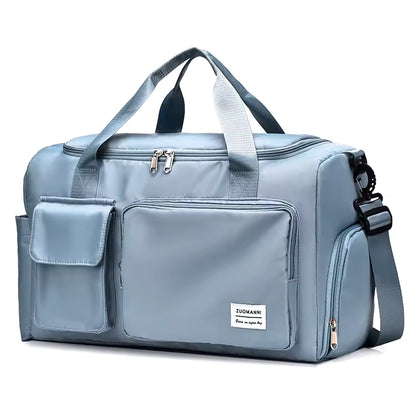LumiCarry™ Weekender Bag – Waterproof Travel Duffel with Shoe Compartment