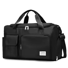 LumiCarry™ Weekender Bag – Waterproof Travel Duffel with Shoe Compartment
