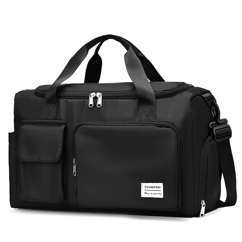 LumiCarry™ Weekender Bag – Waterproof Travel Duffel with Shoe Compartment